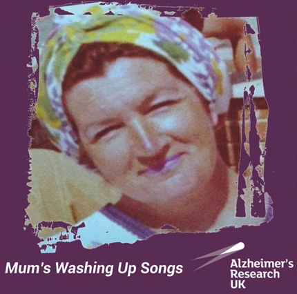 The cover the CD- Mum's Washing Up Songs for Alzheimer's Research UK