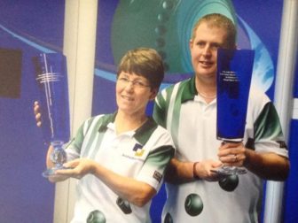 Marion Purcell and Robert Paxton- the 2015 Mixed Pairs World Indoor Bowling Champions