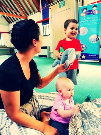 Baby and toddlers at Greenmeadow Community Farm