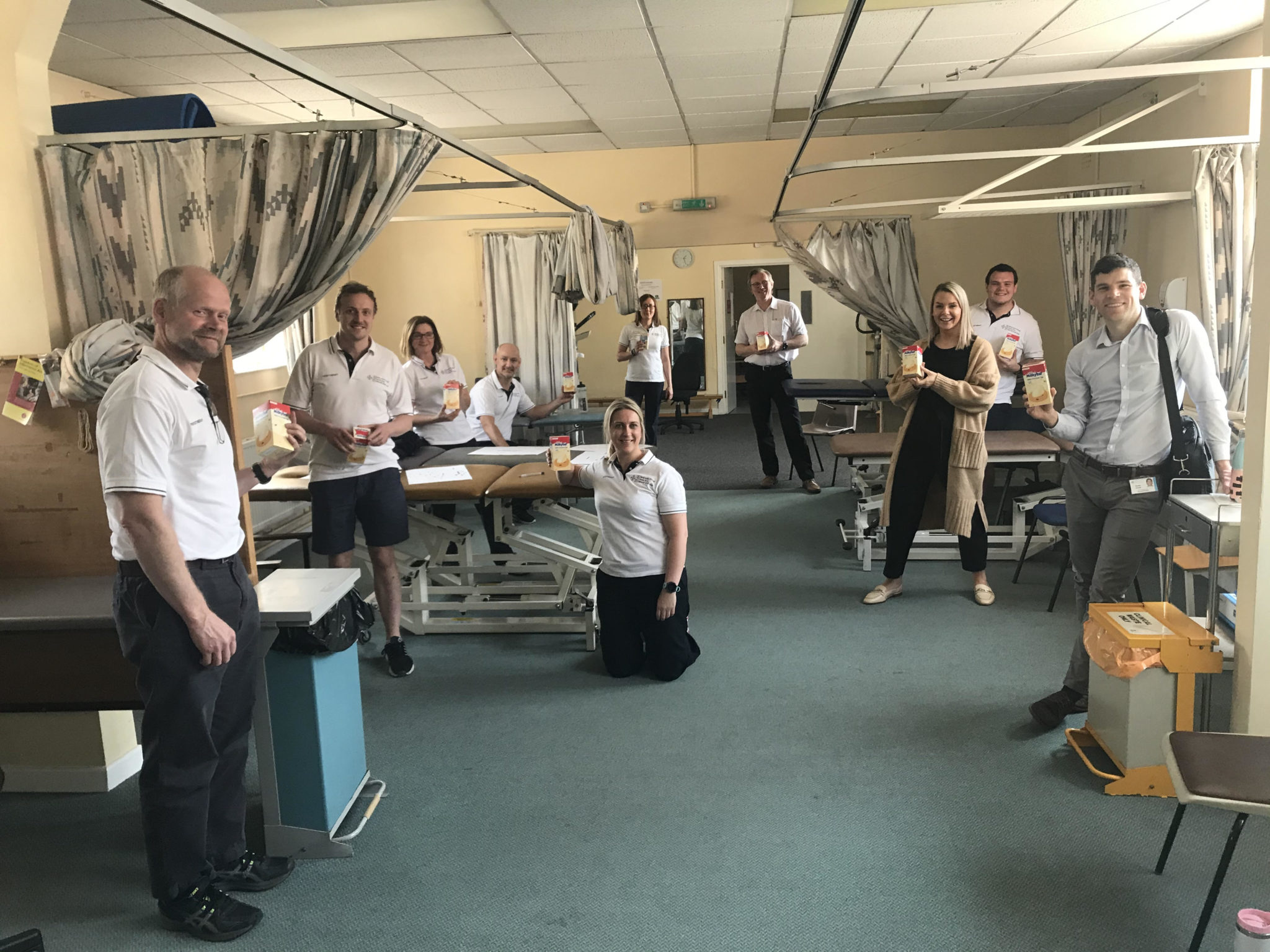 Staff in a ward at a hospital