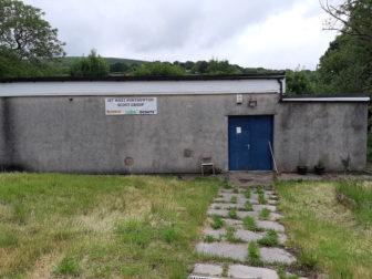 The main building at The garage at 1st West Pontnewydd Scout Group