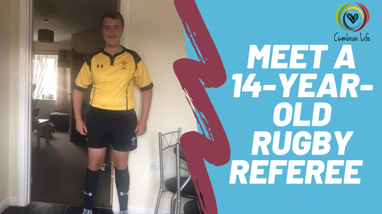 Rhys Williams, a 14-year-old rugby referee