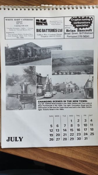 Cwmbran's Checkpoint Calendar 1987