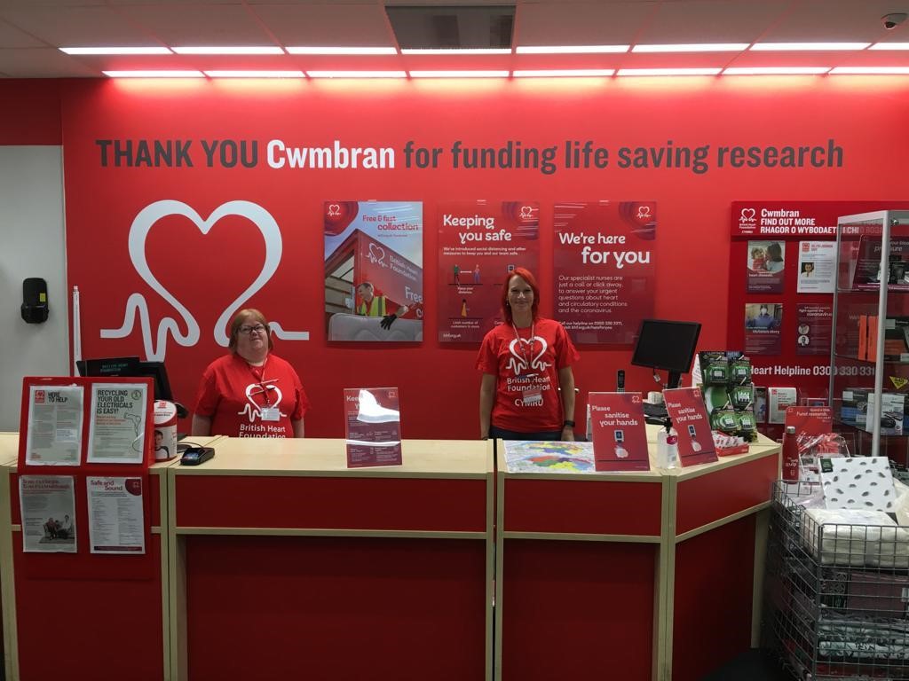 British Heart Foundation Cymru shop (BHF) in Cwmbran