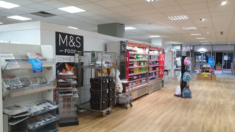 Work has started to open a M&S Food Hall in Cwmbran's WHSmiths