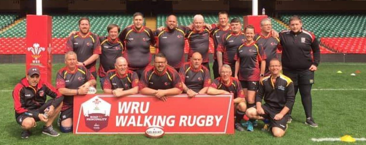 The Torfaen Swifts walking rugby team