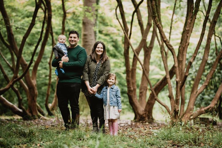 Andrew and Amy with their children Benjamin and Phoebe