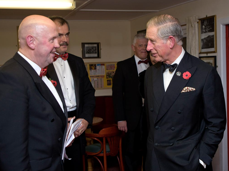 Prince Charles and David Power (photo Mark Tamplin)