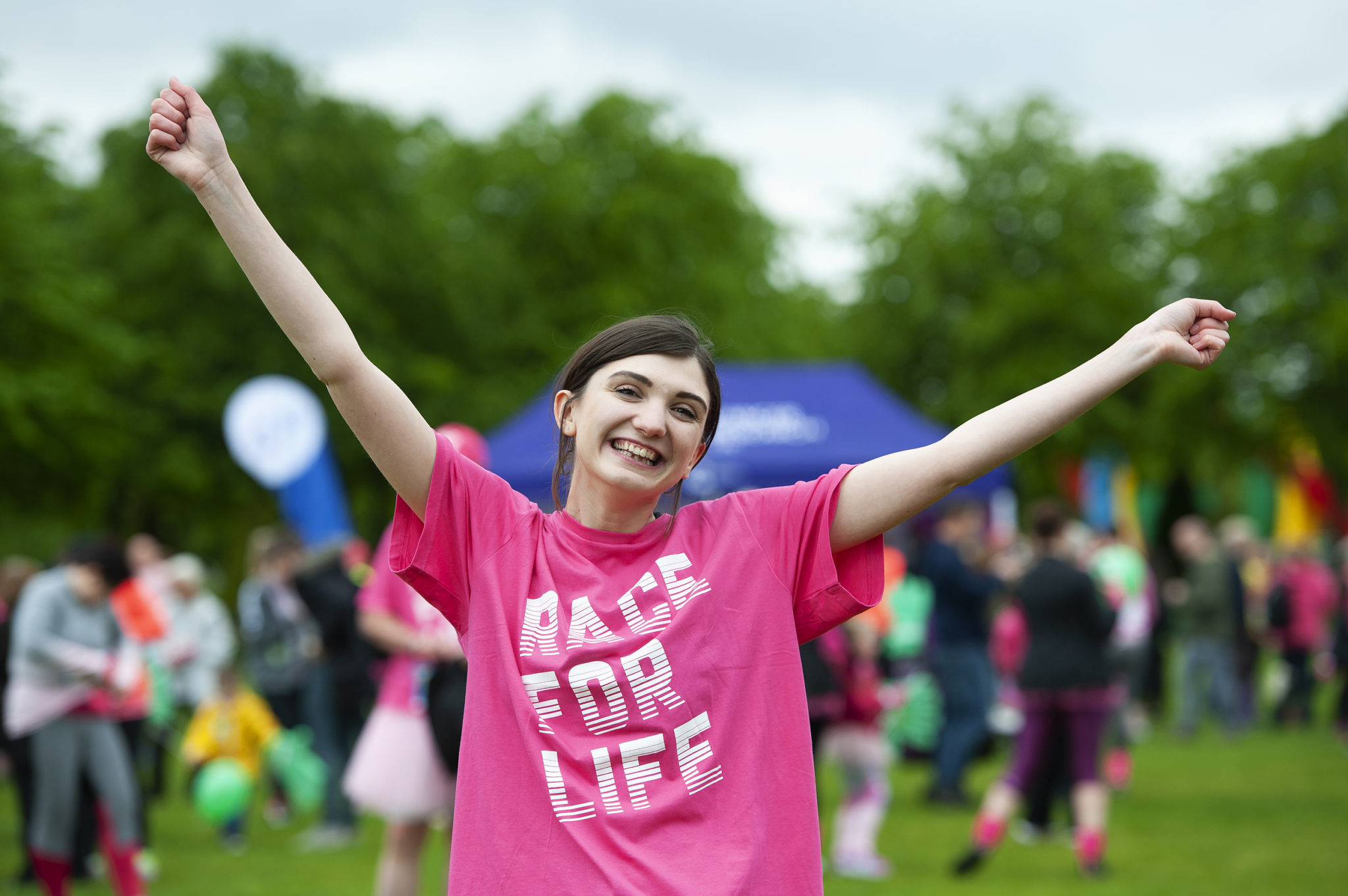 A Race for Life runner