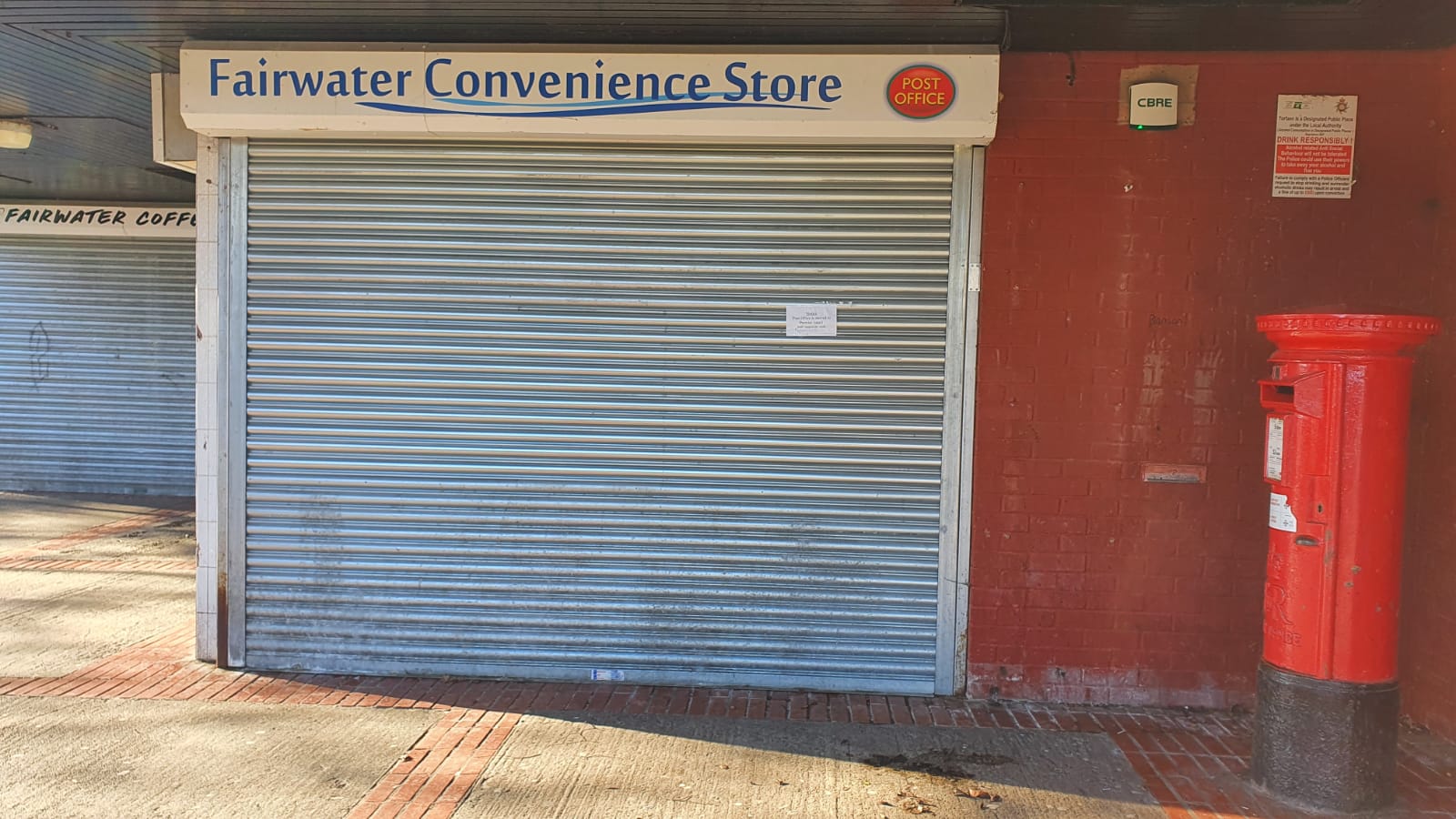 The former post office and newsagent in Fairwater Shops