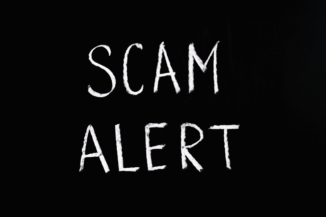 Scam alert message