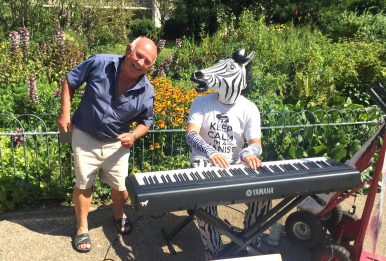 Joe and man on piano