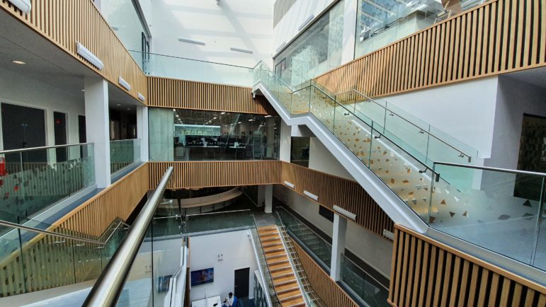 Staircases at the Torfaen Learning Zone