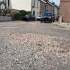 Potholes on Brook Street in Cwmbran