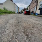 Potholes on Brook Street in Cwmbran