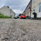 Potholes on Brook Street in Cwmbran