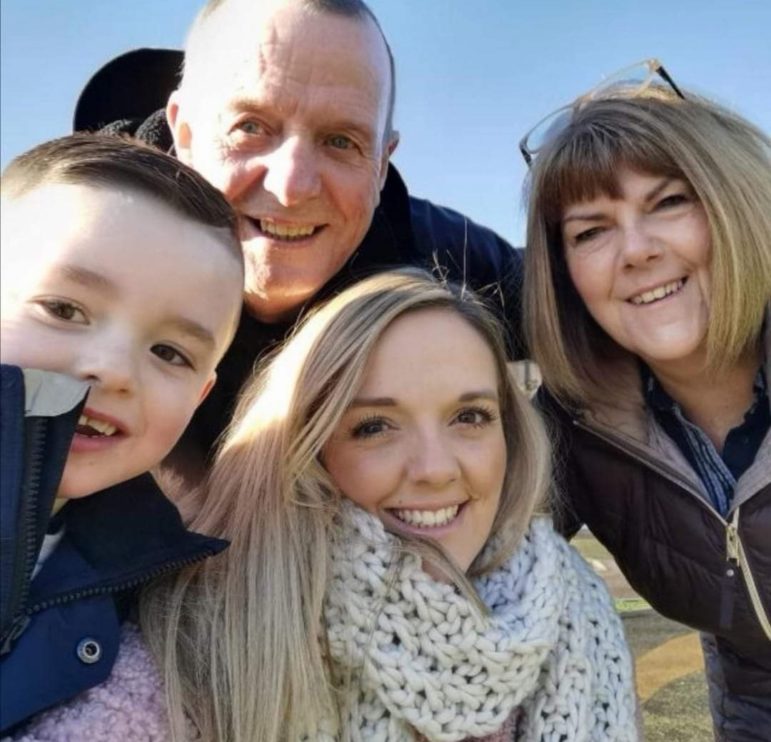 Rob with his wife Gill, his daughter Beth and grandson ConnorRob with his wife Gill, his daughter Beth and grandson Connor