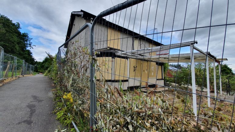 A derelict pub