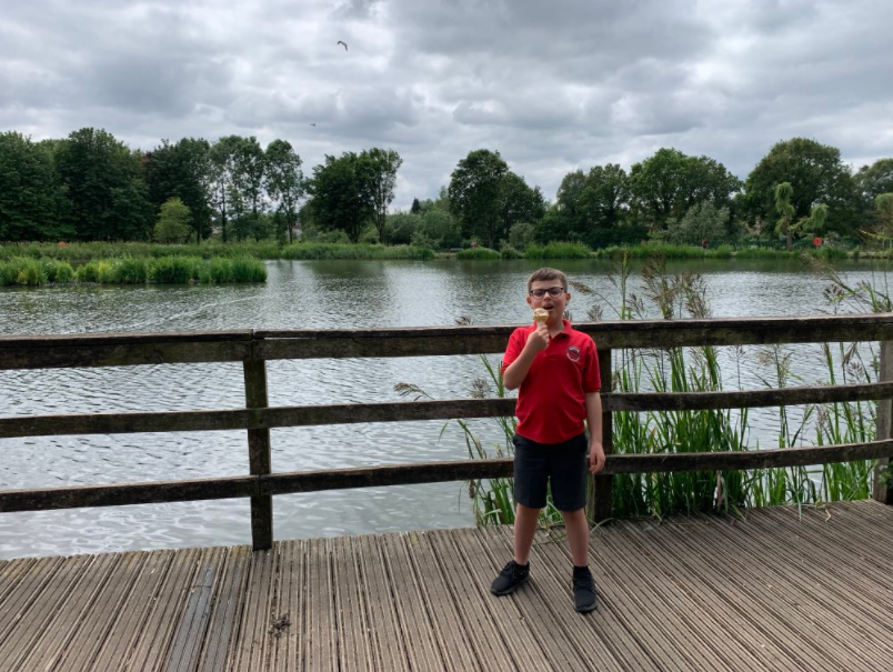 Michael at a lake