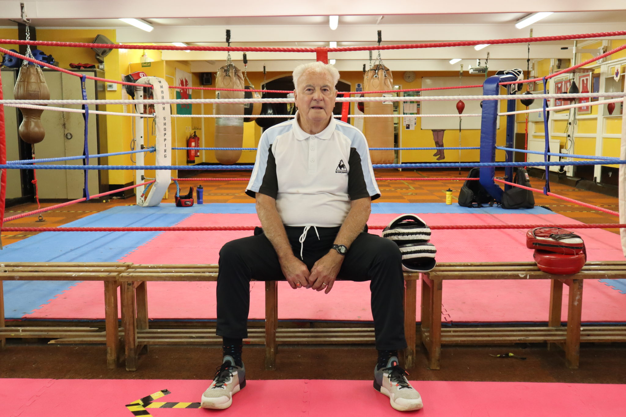 Keith Jefferies sat in his boxing gym