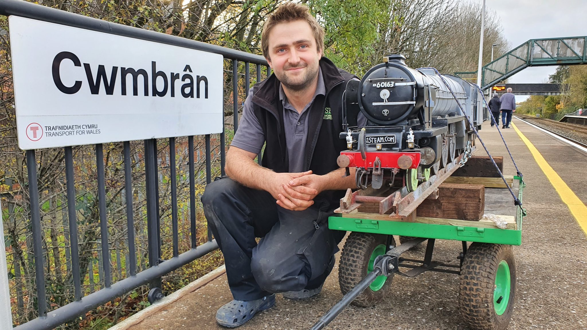 George and his model train