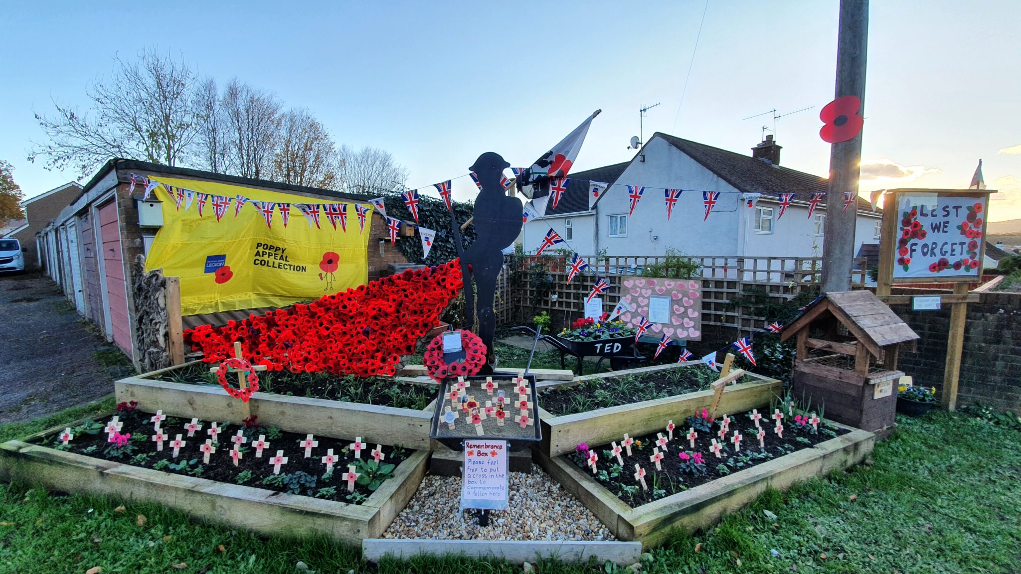 A Remembrance Day garden