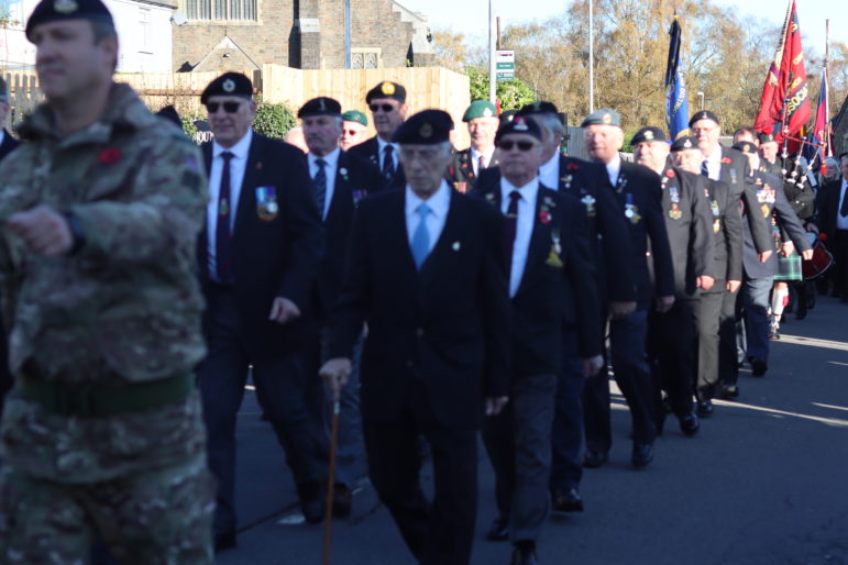 A Remembrance Day parade