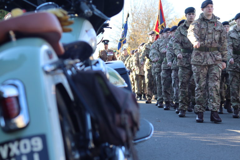Marching soldiers