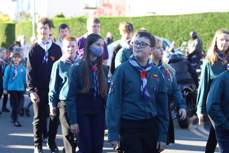 A Remembrance Day parade