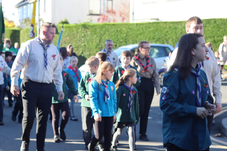 A Remembrance Day parade