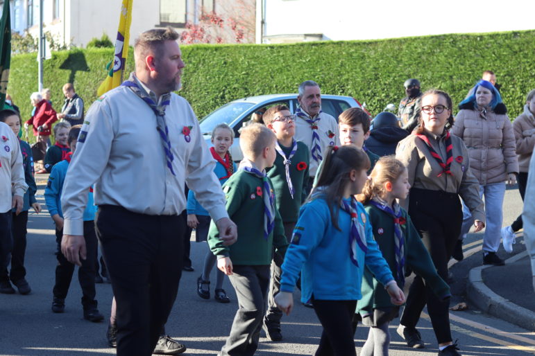 A Remembrance Day parade