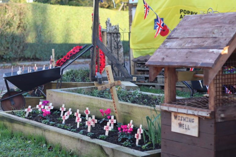 Poppies on crosses