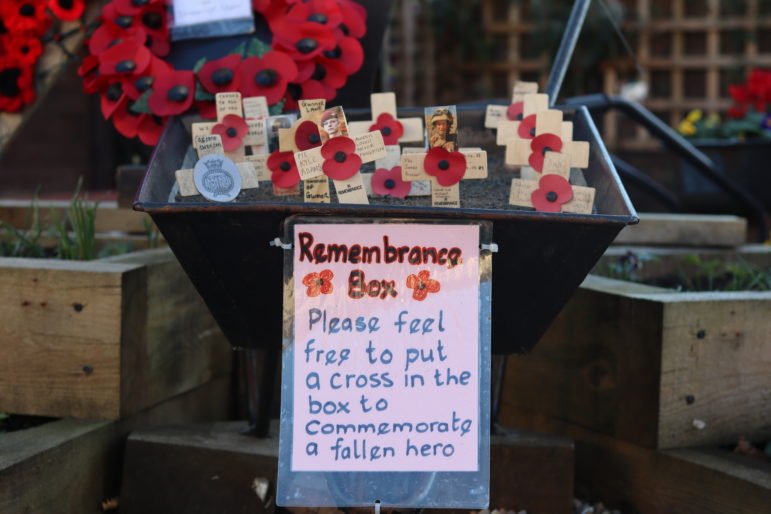 Poppies on crosses