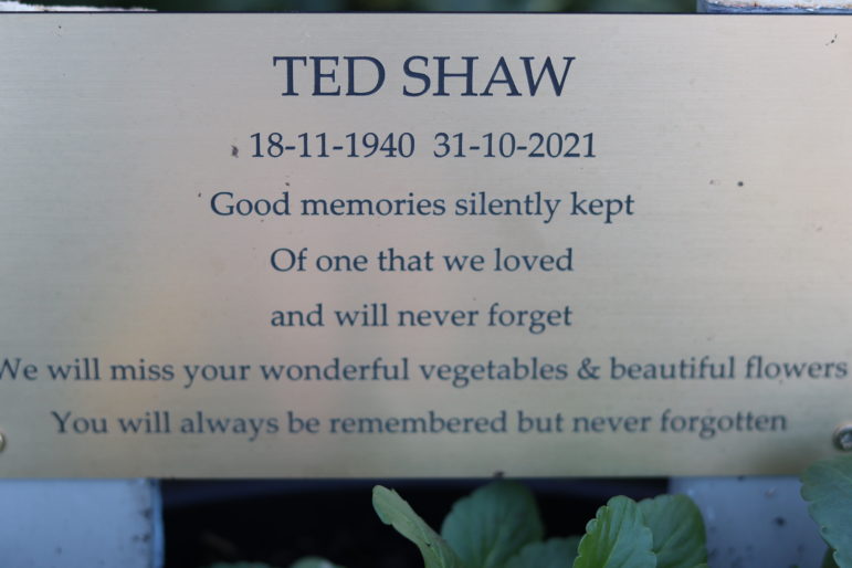 A tribute plaque