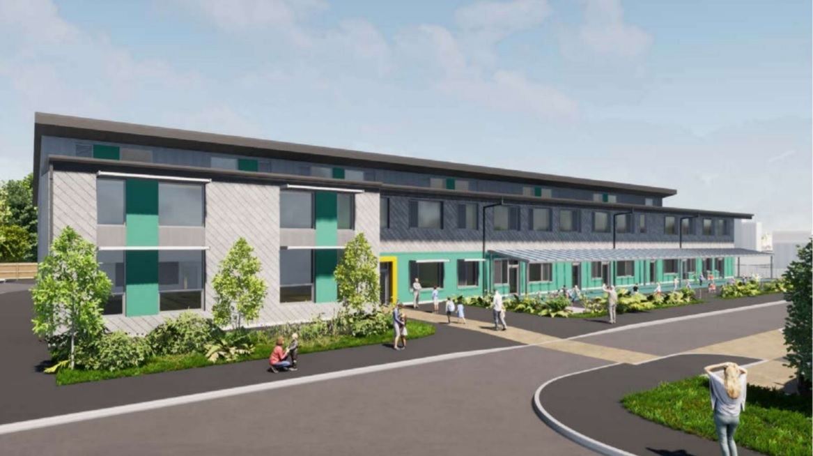 An artist's impression showing how the new school could look