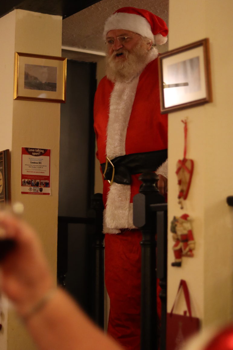 man dressed as Santa