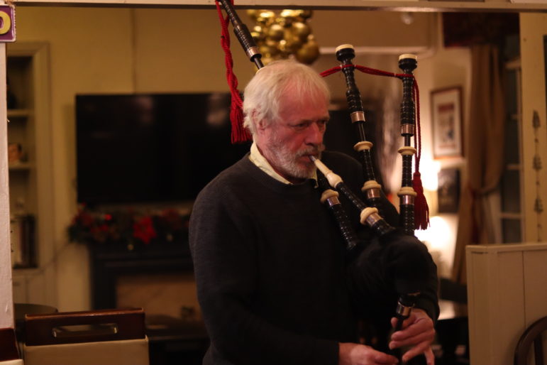 a bagpiper