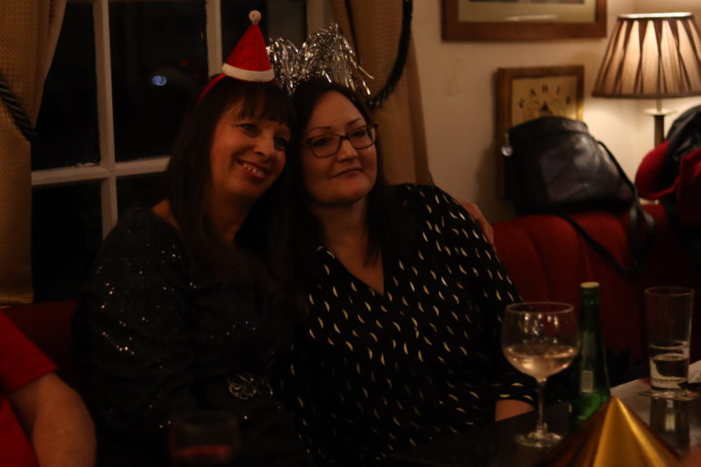 Two woman in a pub