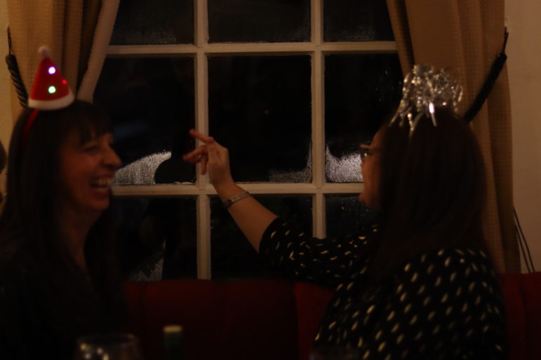 two women in pub