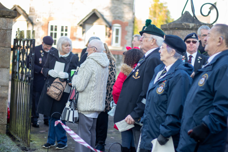 People at a remembrance service