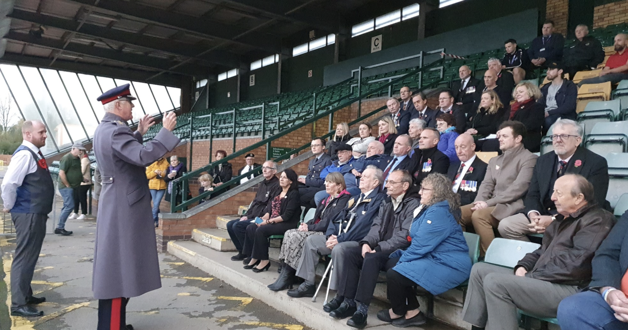 Lord Lieutenant of Gwent, Brigadier Robert Aitken CBE, at the opening of new home for Newport Veterans Hub