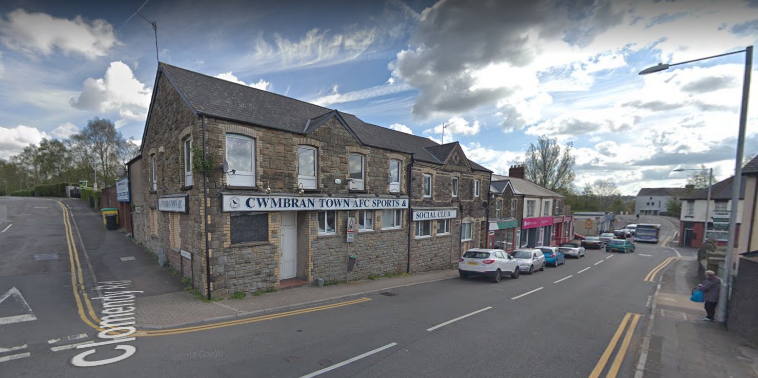 The former Cwmbran Town AFC Sports and Social Club