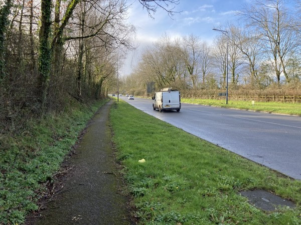 A van driving on Cwmbran Drive