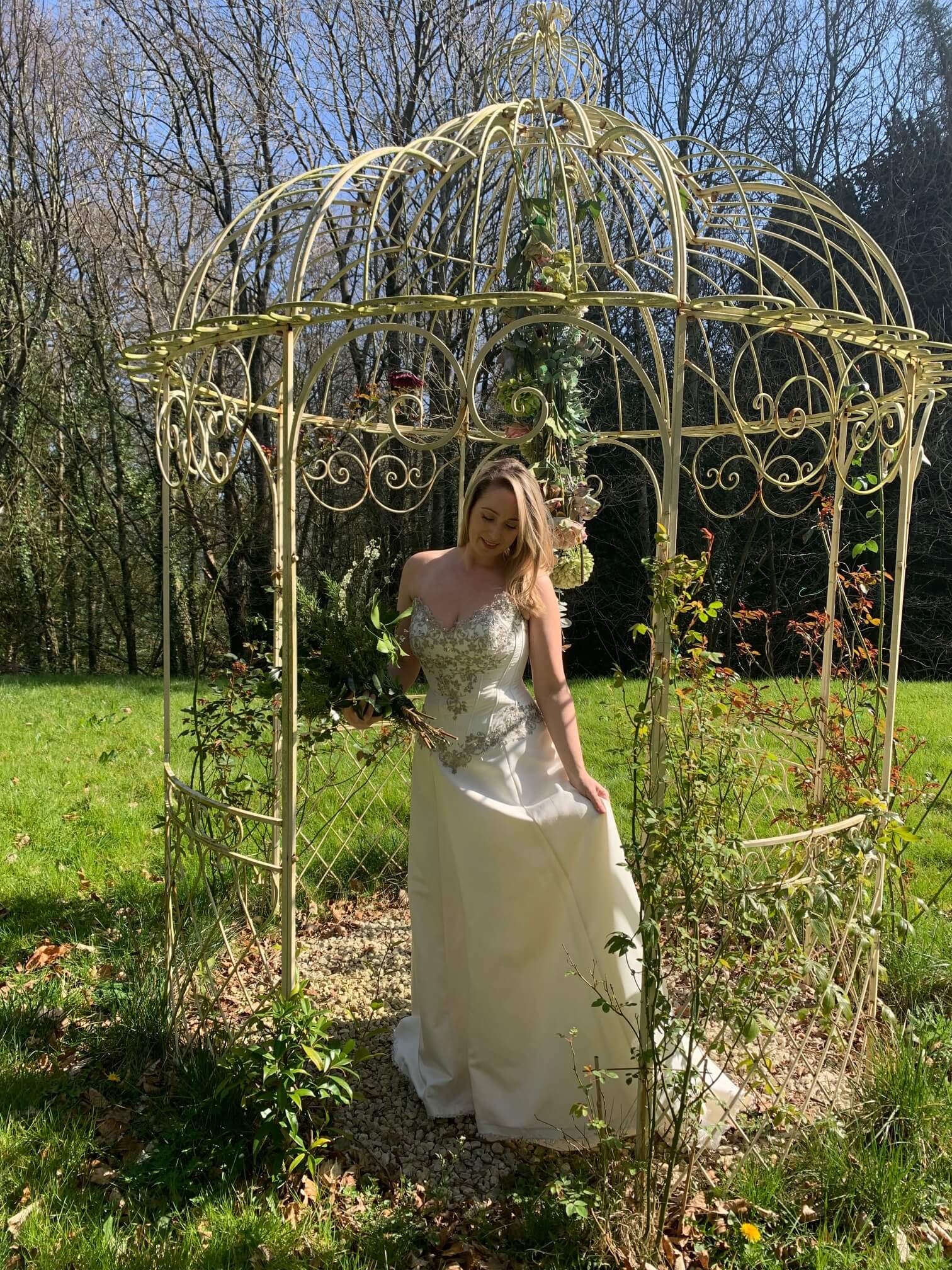 woman in wedding dress