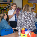 girl with ipad in classroom