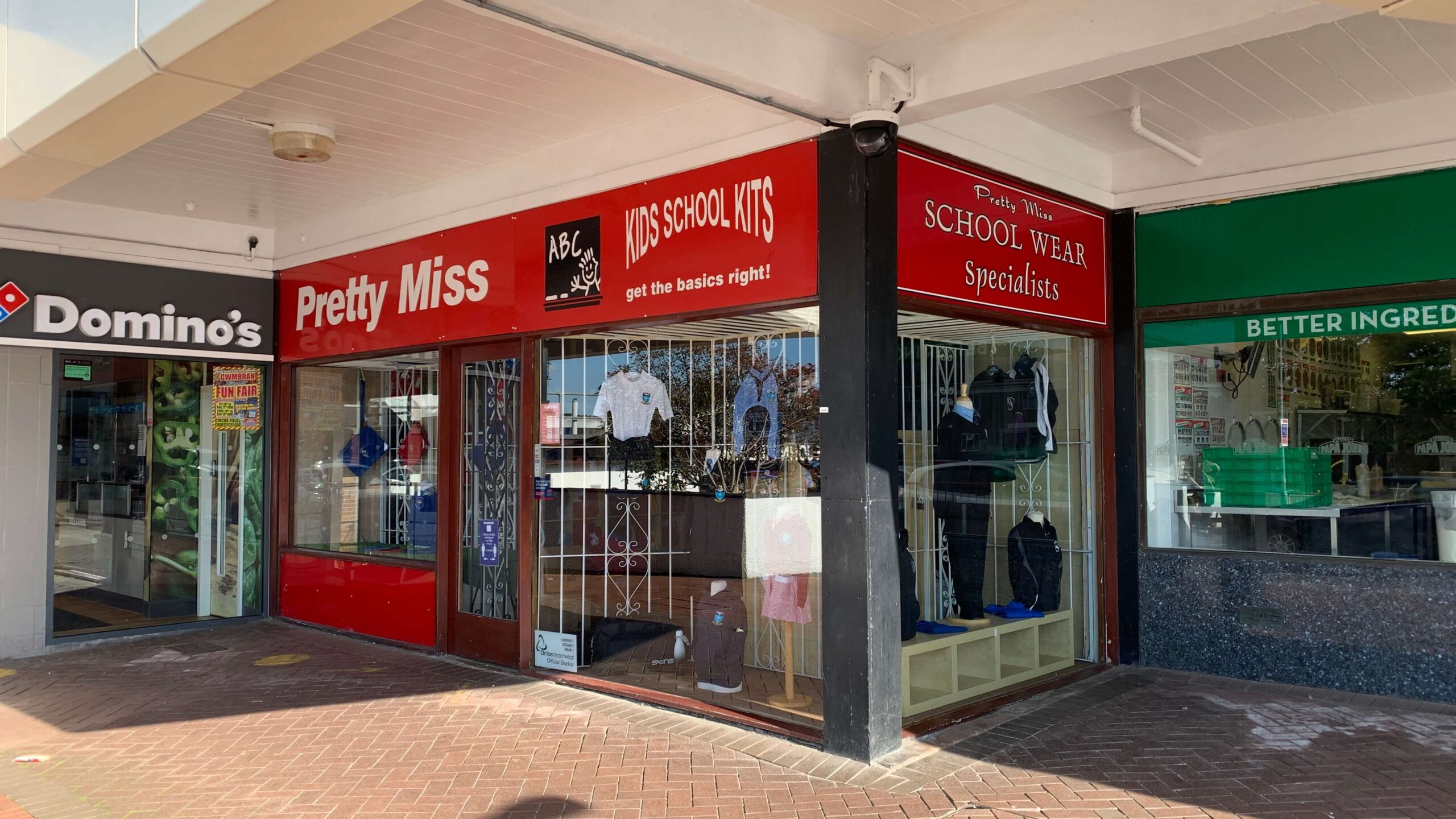 a school uniform shop