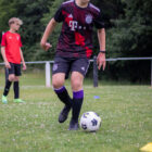 a teenage boy footballer