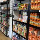 shelves of food