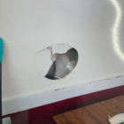 a hole in a wall