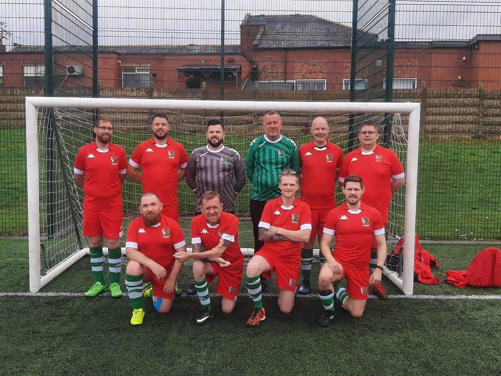 a mens football team